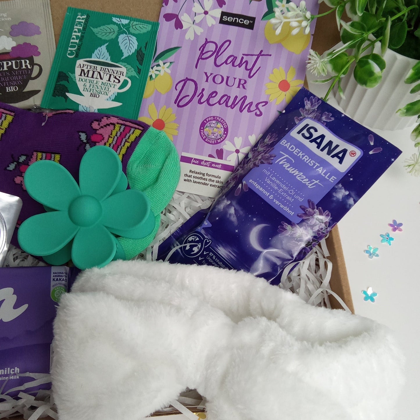 PURPLE DREAMS SOCK BOX