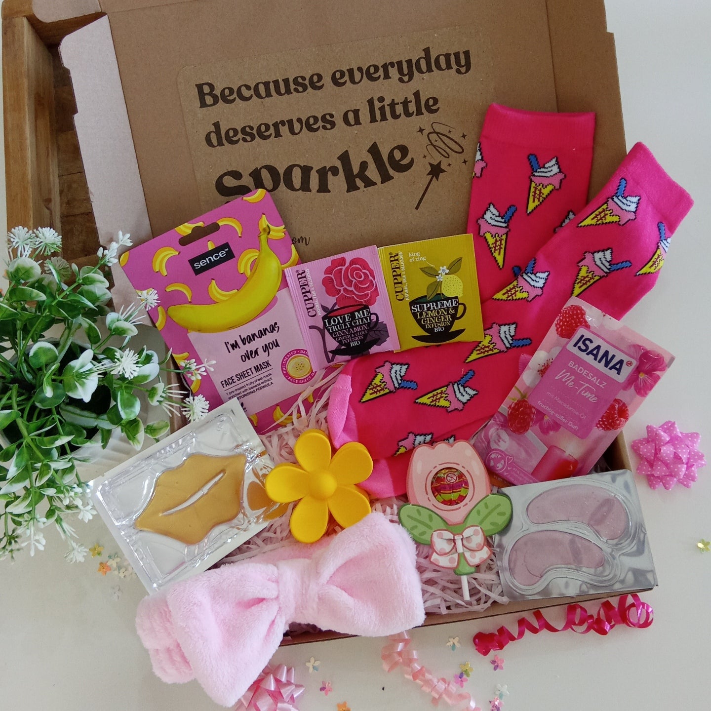 BANANAS & ICE CREAM SOCK BOX